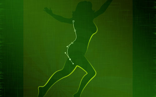 glowing woman silhouette image 13