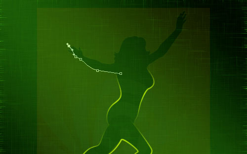 glowing woman silhouette image 14