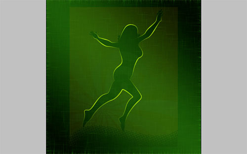 glowing woman silhouette image 19