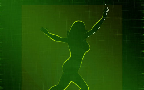 glowing woman silhouette image 18