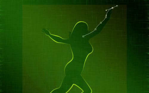 glowing woman silhouette image 17