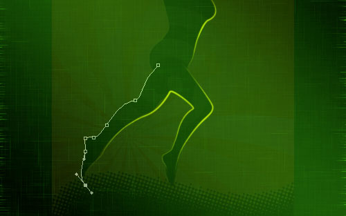 glowing woman silhouette image 12