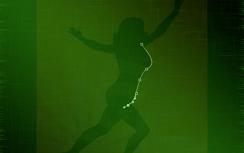 glowing woman silhouette image 06