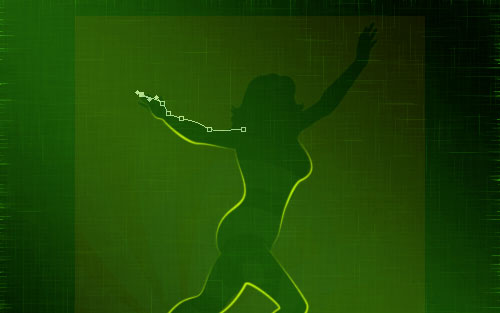glowing woman silhouette image 15